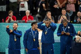 Paris 2024 - The men's Gold Medal basketball between France and USA