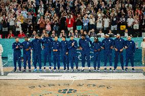 Paris 2024 - The men's Gold Medal basketball between France and USA