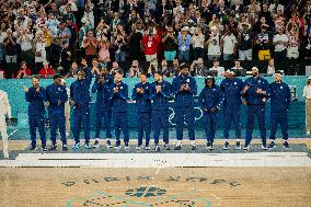 Paris 2024 - The men's Gold Medal basketball between France and USA