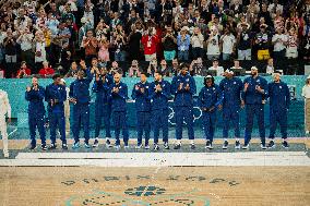 Paris 2024 - The men's Gold Medal basketball between France and USA