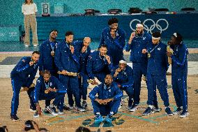 Paris 2024 - The men's Gold Medal basketball between France and USA