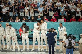 Paris 2024 - The men's Gold Medal basketball between France and USA