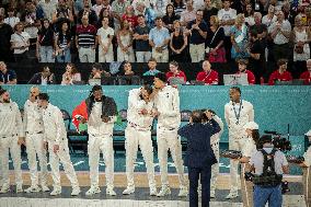 Paris 2024 - The men's Gold Medal basketball between France and USA