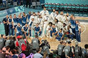 Paris 2024 - The men's Gold Medal basketball between France and USA