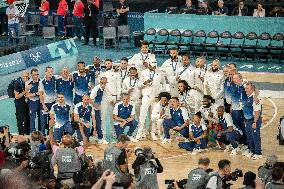 Paris 2024 - The men's Gold Medal basketball between France and USA