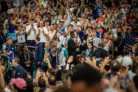 Paris 2024 - The men's Gold Medal basketball between France and USA