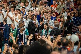 Paris 2024 - The men's Gold Medal basketball between France and USA