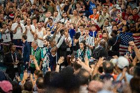 Paris 2024 - The men's Gold Medal basketball between France and USA