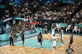 Paris 2024 - The men's Gold Medal basketball between France and USA