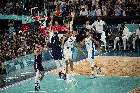 Paris 2024 - The men's Gold Medal basketball between France and USA