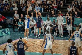 Paris 2024 - The men's Gold Medal basketball between France and USA