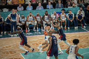 Paris 2024 - The men's Gold Medal basketball between France and USA