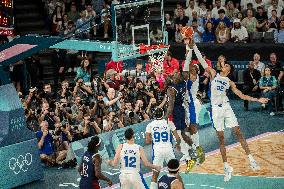 Paris 2024 - The men's Gold Medal basketball between France and USA