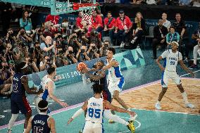 Paris 2024 - The men's Gold Medal basketball between France and USA