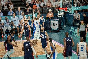 Paris 2024 - The men's Gold Medal basketball between France and USA