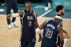 Paris 2024 - The men's Gold Medal basketball between France and USA