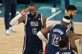 Paris 2024 - The men's Gold Medal basketball between France and USA