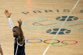 Paris 2024 - The men's Gold Medal basketball between France and USA