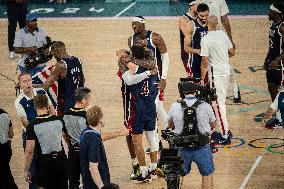 Paris 2024 - The men's Gold Medal basketball between France and USA