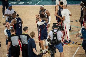 Paris 2024 - The men's Gold Medal basketball between France and USA