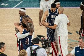 Paris 2024 - The men's Gold Medal basketball between France and USA