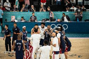 Paris 2024 - The men's Gold Medal basketball between France and USA