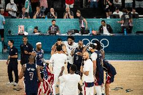 Paris 2024 - The men's Gold Medal basketball between France and USA