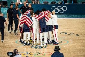 Paris 2024 - The men's Gold Medal basketball between France and USA