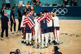 Paris 2024 - The men's Gold Medal basketball between France and USA