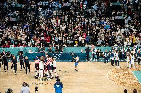 Paris 2024 - The men's Gold Medal basketball between France and USA