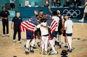 Paris 2024 - The men's Gold Medal basketball between France and USA