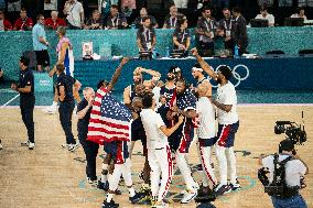 Paris 2024 - The men's Gold Medal basketball between France and USA