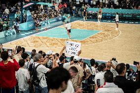 Paris 2024 - The men's Gold Medal basketball between France and USA