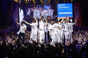 Paris 2024 - French Volleyball Team At Club France