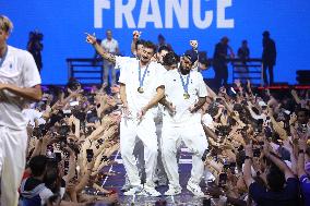 Paris 2024 - French Volleyball Team At Club France