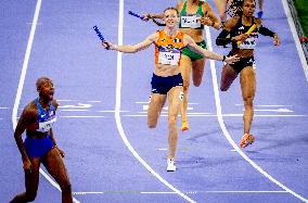 Paris 2024 - Athletics - Dutch Team Wins Silver In Women's 4x400m Relay