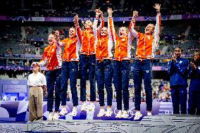 Paris 2024 - Athletics - Dutch Team Wins Silver In Women's 4x400m Relay