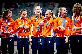 Paris 2024 - Athletics - Dutch Team Wins Silver In Women's 4x400m Relay