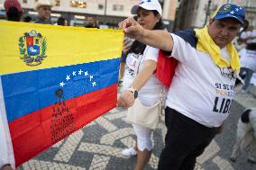 Rally Of Venezuelans In Lisbon