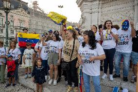 Rally Of Venezuelans In Lisbon