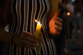 Venezuelans In Lisbon Vigil For Freedom In Venezuela