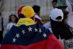 Venezuelans In Lisbon Vigil For Freedom In Venezuela