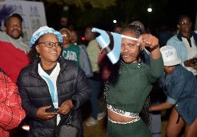 (SP)BOTSWANA-GABORONE-PARIS OLYMPICS-CELEBRATION