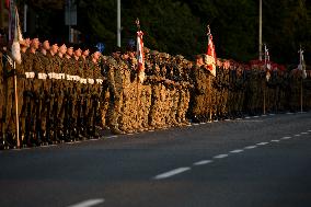 Polish Armed Forces Rehearsal Before Armed Forces Day.