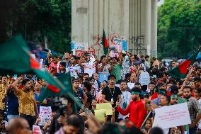 Hindu Community Protests Against Violence - Dhaka