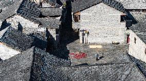 (GloriousGuizhou)CHINA-GUIZHOU-ANSHUN-TUNPU CULTURE-ANCIENT STONE BUILDINGS (CN)