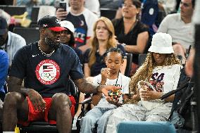 Paris 2024 - LeBron James At Women's Basketball Final