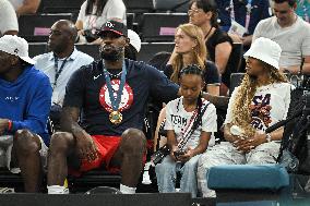 Paris 2024 - LeBron James At Women's Basketball Final