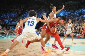 Paris 2024 - Women's Basketball France v USA