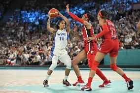 Paris 2024 - Women's Basketball France v USA